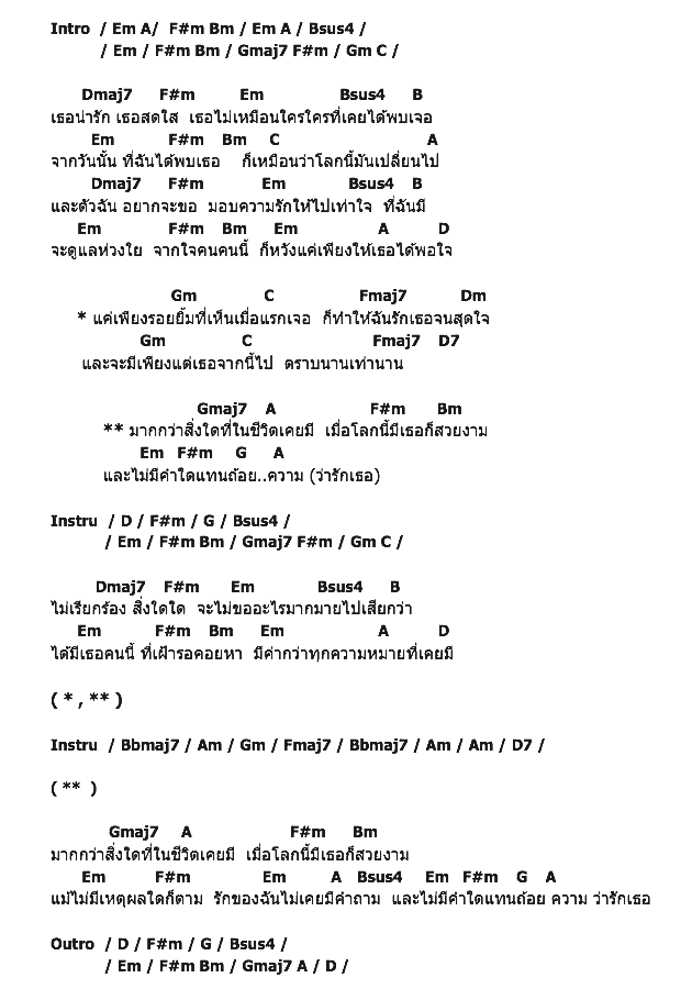 คอร์ดเพลง เนื้อเพลง มากกว่าสิ่งใด, คอร์ดเพลง มากกว่าสิ่งใด ของ ETC, คอร์ดเพลงของ ETC, เนื้อร้อง มากกว่าสิ่งใด ETC, มากกว่าสิ่งใด คอร์ดง่าย ๆ, คอร์ด มากกว่าสิ่งใด ต้นฉบับ
