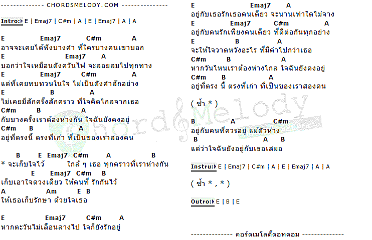 คอร์ดเพลง เนื้อเพลง เก็บใจไว้ใกล้เธอ, คอร์ดเพลง เก็บใจไว้ใกล้เธอ ของ อ่ำ อัมรินทร์, คอร์ดเพลงของ อ่ำ อัมรินทร์, เนื้อร้อง เก็บใจไว้ใกล้เธอ อ่ำ อัมรินทร์, เก็บใจไว้ใกล้เธอ คอร์ดง่าย ๆ, คอร์ด เก็บใจไว้ใกล้เธอ ต้นฉบับ