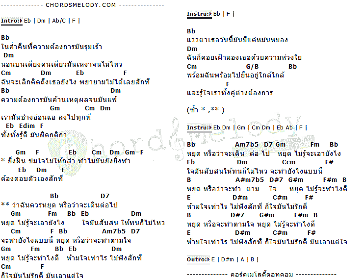 คอร์ดเพลง เนื้อเพลง ถลำ, คอร์ดเพลง ถลำ ของ บี้ The Star, คอร์ดเพลงของ บี้ The Star, เนื้อร้อง ถลำ บี้ The Star, ถลำ คอร์ดง่าย ๆ, คอร์ด ถลำ ต้นฉบับ