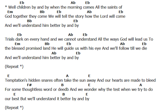 คอร์ดเพลง เนื้อเพลง By And By, คอร์ดเพลง By And By ของ Elvis presley, คอร์ดเพลงของ Elvis presley, เนื้อร้อง By And By Elvis presley, By And By คอร์ดง่าย ๆ, คอร์ด By And By ต้นฉบับ