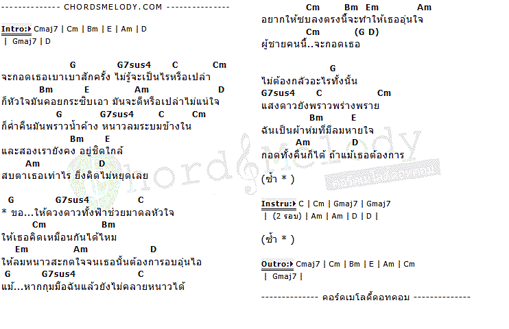 คอร์ดเพลง เนื้อเพลง กอด, คอร์ดเพลง กอด ของ Crazy Adults, คอร์ดเพลงของ Crazy Adults, เนื้อร้อง กอด Crazy Adults, กอด คอร์ดง่าย ๆ, คอร์ด กอด ต้นฉบับ