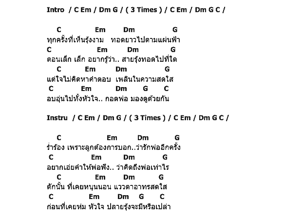 คอร์ดเพลง เนื้อเพลง ปลายรุ้ง, คอร์ดเพลง ปลายรุ้ง ของ ด.ญ.นิษา ภิรมย์ภักดี, คอร์ดเพลงของ ด.ญ.นิษา ภิรมย์ภักดี, เนื้อร้อง ปลายรุ้ง ด.ญ.นิษา ภิรมย์ภักดี, ปลายรุ้ง คอร์ดง่าย ๆ, คอร์ด ปลายรุ้ง ต้นฉบับ