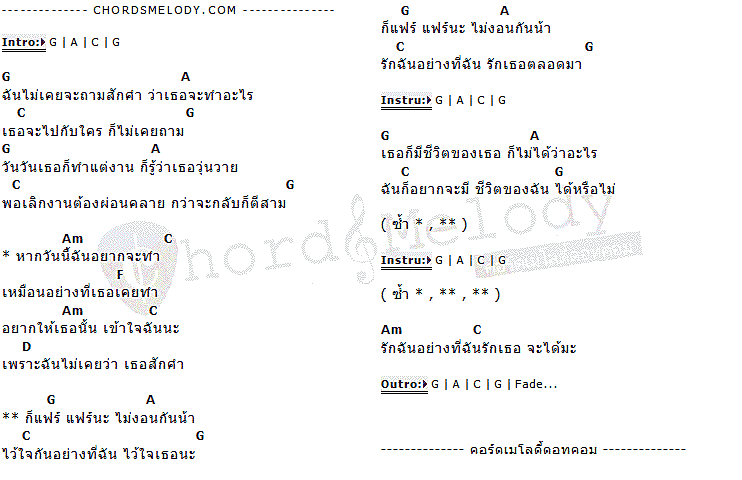 คอร์ดเพลง เนื้อเพลง แฟร์ แฟร์, คอร์ดเพลง แฟร์ แฟร์ ของ พิจิกา, คอร์ดเพลงของ พิจิกา, เนื้อร้อง แฟร์ แฟร์ พิจิกา, แฟร์ แฟร์ คอร์ดง่าย ๆ, คอร์ด แฟร์ แฟร์ ต้นฉบับ