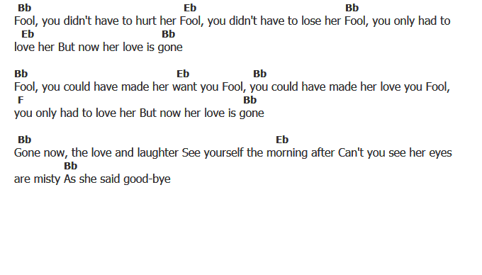 คอร์ดเพลง เนื้อเพลง Fool Fool Fool, คอร์ดเพลง Fool Fool Fool ของ Elvis presley, คอร์ดเพลงของ Elvis presley, เนื้อร้อง Fool Fool Fool Elvis presley, Fool Fool Fool คอร์ดง่าย ๆ, คอร์ด Fool Fool Fool ต้นฉบับ