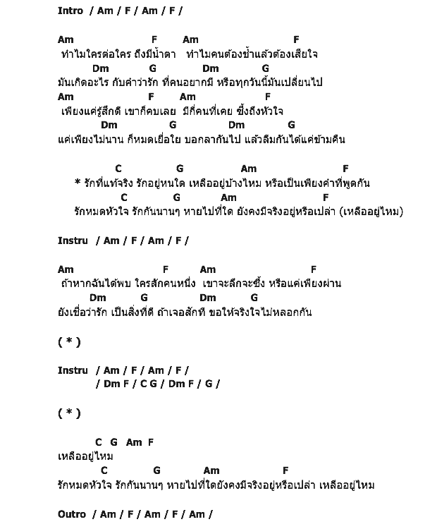 คอร์ดเพลง เนื้อเพลง รักอยู่หนใด, คอร์ดเพลง รักอยู่หนใด ของ Labanoon, คอร์ดเพลงของ Labanoon, เนื้อร้อง รักอยู่หนใด Labanoon, รักอยู่หนใด คอร์ดง่าย ๆ, คอร์ด รักอยู่หนใด ต้นฉบับ