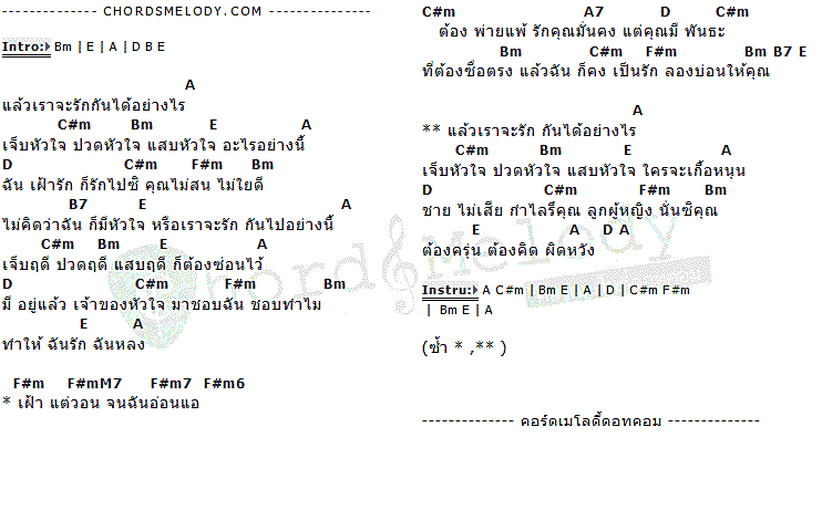 คอร์ดเพลง เนื้อเพลง แล้วเราจะรักกันได้อย่างไร, คอร์ดเพลง แล้วเราจะรักกันได้อย่างไร ของ แหวน ฐิติมา, คอร์ดเพลงของ แหวน ฐิติมา, เนื้อร้อง แล้วเราจะรักกันได้อย่างไร แหวน ฐิติมา, แล้วเราจะรักกันได้อย่างไร คอร์ดง่าย ๆ, คอร์ด แล้วเราจะรักกันได้อย่างไร ต้นฉบับ