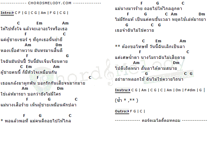 คอร์ดเพลง เนื้อเพลง ฉันไม่ใช่ควาย, คอร์ดเพลง ฉันไม่ใช่ควาย ของ วี เดชอรัญ, คอร์ดเพลงของ วี เดชอรัญ, เนื้อร้อง ฉันไม่ใช่ควาย วี เดชอรัญ, ฉันไม่ใช่ควาย คอร์ดง่าย ๆ, คอร์ด ฉันไม่ใช่ควาย ต้นฉบับ