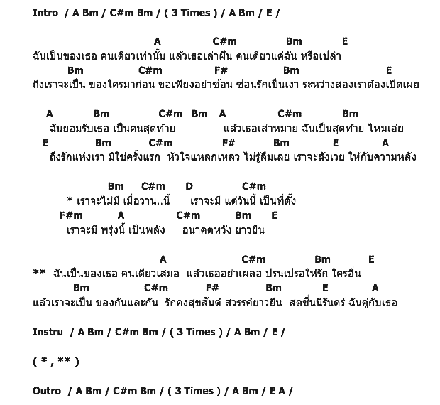 คอร์ดเพลง เนื้อเพลง ฉันเป็นของเธอ, คอร์ดเพลง ฉันเป็นของเธอ ของ แหวน ฐิติมา, คอร์ดเพลงของ แหวน ฐิติมา, เนื้อร้อง ฉันเป็นของเธอ แหวน ฐิติมา, ฉันเป็นของเธอ คอร์ดง่าย ๆ, คอร์ด ฉันเป็นของเธอ ต้นฉบับ