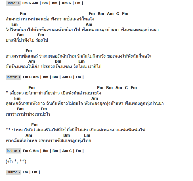 คอร์ดเพลง เนื้อเพลง อีสาวทรานซิสเตอร์, คอร์ดเพลง อีสาวทรานซิสเตอร์ ของ เปาวลี พรพิมล, คอร์ดเพลงของ เปาวลี พรพิมล, เนื้อร้อง อีสาวทรานซิสเตอร์ เปาวลี พรพิมล, อีสาวทรานซิสเตอร์ คอร์ดง่าย ๆ, คอร์ด อีสาวทรานซิสเตอร์ ต้นฉบับ