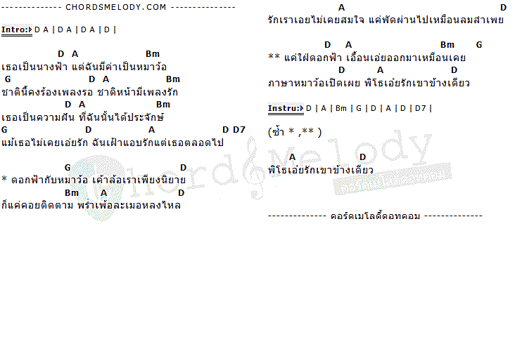 คอร์ดเพลง เนื้อเพลง ดอกฟ้ากับหมาว้อ, คอร์ดเพลง ดอกฟ้ากับหมาว้อ ของ แอ็ด คาราบาว, คอร์ดเพลงของ แอ็ด คาราบาว, เนื้อร้อง ดอกฟ้ากับหมาว้อ แอ็ด คาราบาว, ดอกฟ้ากับหมาว้อ คอร์ดง่าย ๆ, คอร์ด ดอกฟ้ากับหมาว้อ ต้นฉบับ