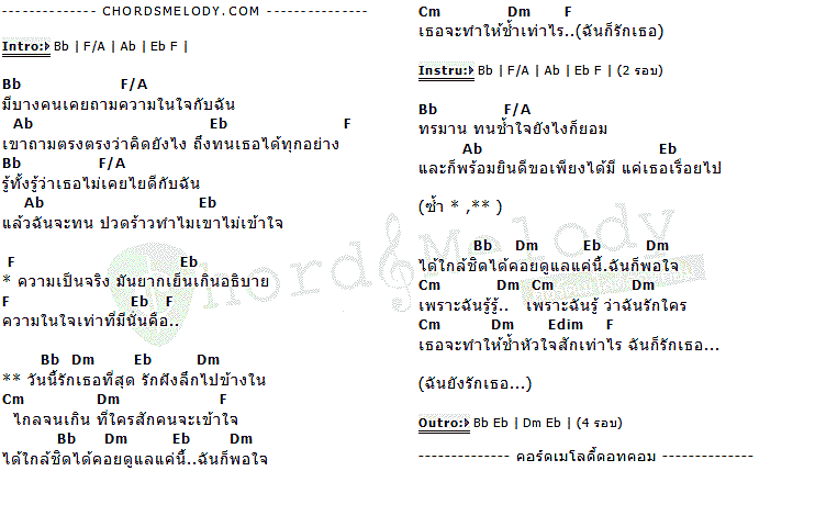 คอร์ดเพลง เนื้อเพลง รักเธอที่สุด, คอร์ดเพลง รักเธอที่สุด ของ คริสติน่า อากีล่าร์, คอร์ดเพลงของ คริสติน่า อากีล่าร์, เนื้อร้อง รักเธอที่สุด คริสติน่า อากีล่าร์, รักเธอที่สุด คอร์ดง่าย ๆ, คอร์ด รักเธอที่สุด ต้นฉบับ