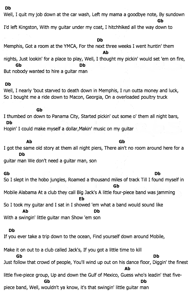 คอร์ดเพลง เนื้อเพลง Guitar Man / What'd I Say, คอร์ดเพลง Guitar Man / What'd I Say ของ Elvis presley, คอร์ดเพลงของ Elvis presley, เนื้อร้อง Guitar Man / What'd I Say Elvis presley, Guitar Man / What'd I Say คอร์ดง่าย ๆ, คอร์ด Guitar Man / What'd I Say ต้นฉบับ