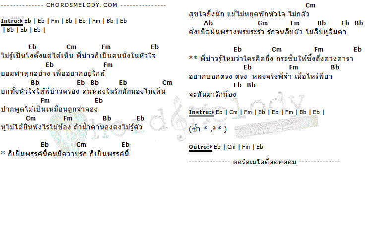 คอร์ดเพลง เนื้อเพลง หลง, คอร์ดเพลง หลง ของ เจี๊ยบ เบญจพร, คอร์ดเพลงของ เจี๊ยบ เบญจพร, เนื้อร้อง หลง เจี๊ยบ เบญจพร, หลง คอร์ดง่าย ๆ, คอร์ด หลง ต้นฉบับ