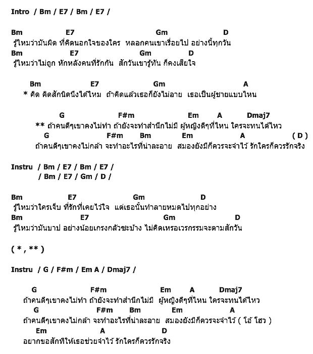 คอร์ดเพลง เนื้อเพลง ผู้ชายแบบไหน, คอร์ดเพลง ผู้ชายแบบไหน ของ ปนัดดา เรืองวุฒิ, คอร์ดเพลงของ ปนัดดา เรืองวุฒิ, เนื้อร้อง ผู้ชายแบบไหน ปนัดดา เรืองวุฒิ, ผู้ชายแบบไหน คอร์ดง่าย ๆ, คอร์ด ผู้ชายแบบไหน ต้นฉบับ