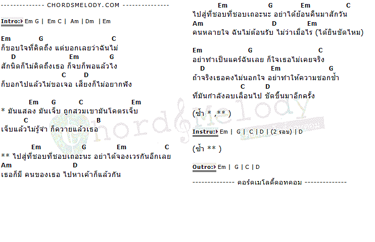 คอร์ดเพลง เนื้อเพลง ไปที่ชอบที่ชอบ, คอร์ดเพลง ไปที่ชอบที่ชอบ ของ แสน นากา, คอร์ดเพลงของ แสน นากา, เนื้อร้อง ไปที่ชอบที่ชอบ แสน นากา, ไปที่ชอบที่ชอบ คอร์ดง่าย ๆ, คอร์ด ไปที่ชอบที่ชอบ ต้นฉบับ