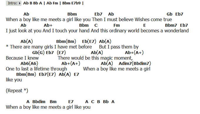 คอร์ดเพลง เนื้อเพลง A Boy Like Me, A Girl Like You, คอร์ดเพลง A Boy Like Me, A Girl Like You ของ Roy Bennet, คอร์ดเพลงของ Roy Bennet, เนื้อร้อง A Boy Like Me, A Girl Like You Roy Bennet, A Boy Like Me, A Girl Like You คอร์ดง่าย ๆ, คอร์ด A Boy Like Me, A Girl Like You ต้นฉบับ