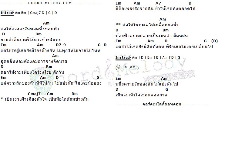 คอร์ดเพลง เนื้อเพลง เพลงรักจากฉัน, คอร์ดเพลง เพลงรักจากฉัน ของ โบ สุนิตา, คอร์ดเพลงของ โบ สุนิตา, เนื้อร้อง เพลงรักจากฉัน โบ สุนิตา, เพลงรักจากฉัน คอร์ดง่าย ๆ, คอร์ด เพลงรักจากฉัน ต้นฉบับ