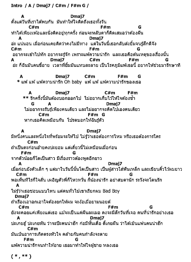 คอร์ดเพลง เนื้อเพลง แพ้ความน่ารัก, คอร์ดเพลง แพ้ความน่ารัก ของ Bunnyking, คอร์ดเพลงของ Bunnyking, เนื้อร้อง แพ้ความน่ารัก Bunnyking, แพ้ความน่ารัก คอร์ดง่าย ๆ, คอร์ด แพ้ความน่ารัก ต้นฉบับ