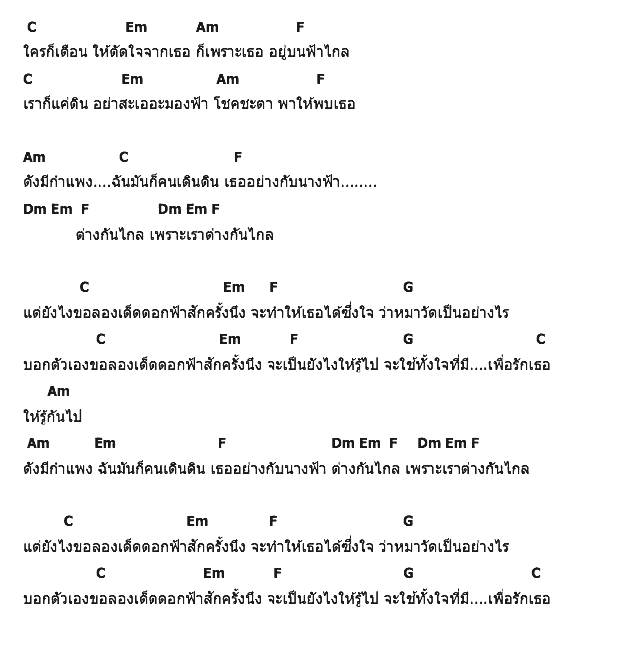 คอร์ดเพลง เนื้อเพลง เด็ดดอกฟ้า, คอร์ดเพลง เด็ดดอกฟ้า ของ Baby Bull, คอร์ดเพลงของ Baby Bull, เนื้อร้อง เด็ดดอกฟ้า Baby Bull, เด็ดดอกฟ้า คอร์ดง่าย ๆ, คอร์ด เด็ดดอกฟ้า ต้นฉบับ