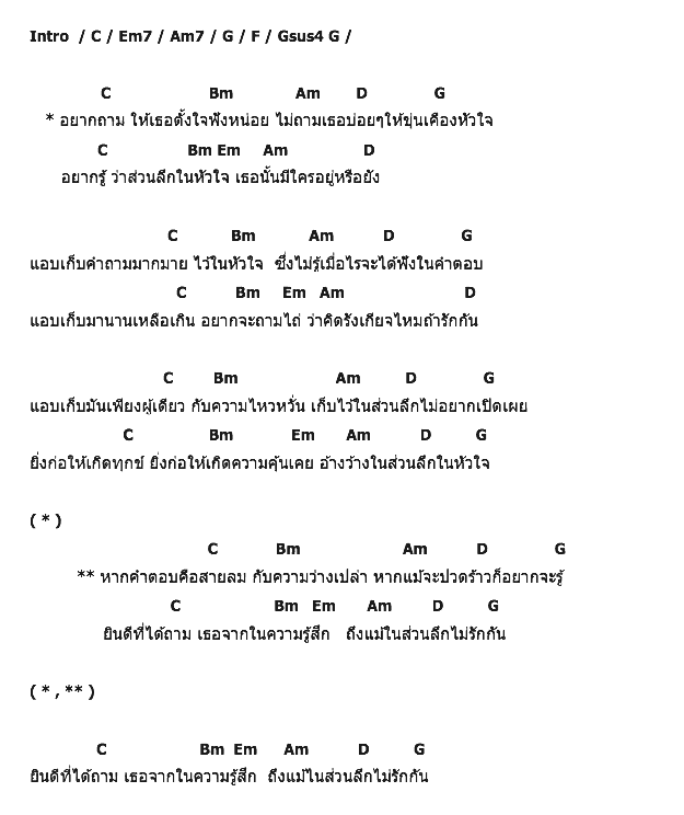 คอร์ดเพลง เนื้อเพลง ถาม, คอร์ดเพลง ถาม ของ Pex Bluesky, คอร์ดเพลงของ Pex Bluesky, เนื้อร้อง ถาม Pex Bluesky, ถาม คอร์ดง่าย ๆ, คอร์ด ถาม ต้นฉบับ