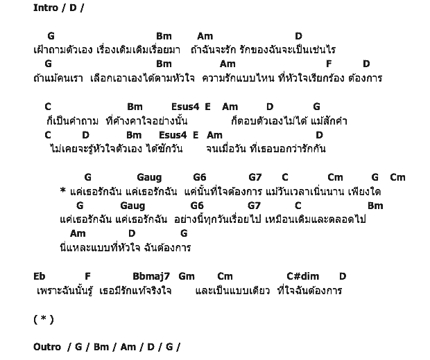 คอร์ดเพลง เนื้อเพลง แค่เธอรักฉัน, คอร์ดเพลง แค่เธอรักฉัน ของ แบมแบม The Voice, คอร์ดเพลงของ แบมแบม The Voice, เนื้อร้อง แค่เธอรักฉัน แบมแบม The Voice, แค่เธอรักฉัน คอร์ดง่าย ๆ, คอร์ด แค่เธอรักฉัน ต้นฉบับ