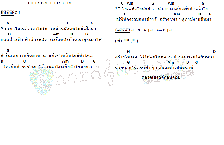 คอร์ดเพลง เนื้อเพลง สร้างไพร, คอร์ดเพลง สร้างไพร ของ คาราวาน, คอร์ดเพลงของ คาราวาน, เนื้อร้อง สร้างไพร คาราวาน, สร้างไพร คอร์ดง่าย ๆ, คอร์ด สร้างไพร ต้นฉบับ
