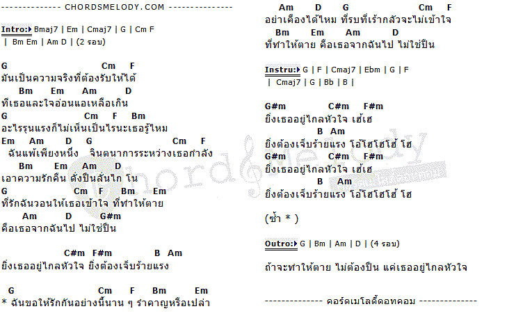 คอร์ดเพลง เนื้อเพลง ปืน, คอร์ดเพลง ปืน ของ Polycat, คอร์ดเพลงของ Polycat, เนื้อร้อง ปืน Polycat, ปืน คอร์ดง่าย ๆ, คอร์ด ปืน ต้นฉบับ