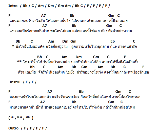 คอร์ดเพลง เนื้อเพลง จิ๊กโก๋โรแมนติก, คอร์ดเพลง จิ๊กโก๋โรแมนติก ของ ไอน้ำ, คอร์ดเพลงของ ไอน้ำ, เนื้อร้อง จิ๊กโก๋โรแมนติก ไอน้ำ, จิ๊กโก๋โรแมนติก คอร์ดง่าย ๆ, คอร์ด จิ๊กโก๋โรแมนติก ต้นฉบับ