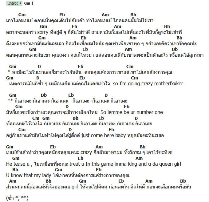 คอร์ดเพลง เนื้อเพลง Deja Vu, คอร์ดเพลง Deja Vu ของ UrboyTJ, คอร์ดเพลงของ UrboyTJ, เนื้อร้อง Deja Vu UrboyTJ, Deja Vu คอร์ดง่าย ๆ, คอร์ด Deja Vu ต้นฉบับ