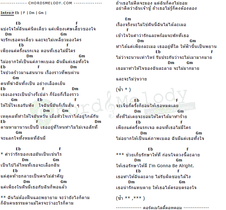 คอร์ดเพลง เนื้อเพลง พบผ่าน, คอร์ดเพลง พบผ่าน ของ Guitarzsk, คอร์ดเพลงของ Guitarzsk, เนื้อร้อง พบผ่าน Guitarzsk, พบผ่าน คอร์ดง่าย ๆ, คอร์ด พบผ่าน ต้นฉบับ