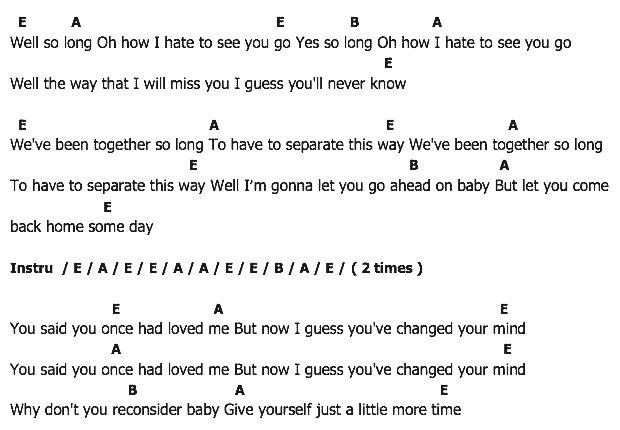 คอร์ดเพลง เนื้อเพลง Reconsider Baby, คอร์ดเพลง Reconsider Baby ของ Elvis Presley, คอร์ดเพลงของ Elvis Presley, เนื้อร้อง Reconsider Baby Elvis Presley, Reconsider Baby คอร์ดง่าย ๆ, คอร์ด Reconsider Baby ต้นฉบับ