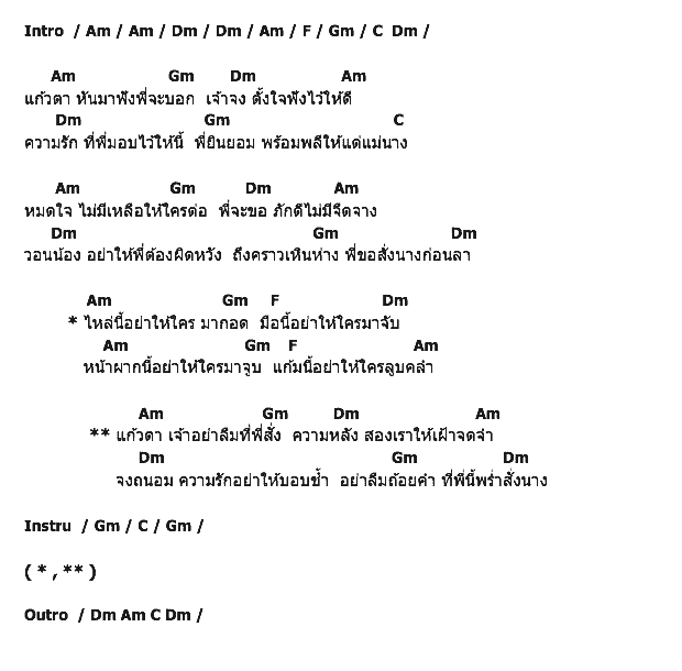 คอร์ดเพลง เนื้อเพลง สั่งนาง, คอร์ดเพลง สั่งนาง ของ มนต์สิทธิ์ คำสร้อย, คอร์ดเพลงของ มนต์สิทธิ์ คำสร้อย, เนื้อร้อง สั่งนาง มนต์สิทธิ์ คำสร้อย, สั่งนาง คอร์ดง่าย ๆ, คอร์ด สั่งนาง ต้นฉบับ