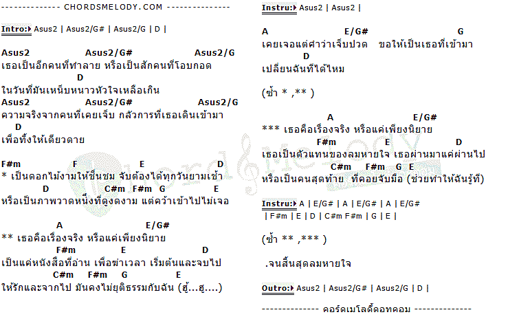 คอร์ดเพลง เนื้อเพลง เรื่องจริงหรือนิยาย, คอร์ดเพลง เรื่องจริงหรือนิยาย ของ Sex Drug Family ( SDF ), คอร์ดเพลงของ Sex Drug Family ( SDF ), เนื้อร้อง เรื่องจริงหรือนิยาย Sex Drug Family ( SDF ), เรื่องจริงหรือนิยาย คอร์ดง่าย ๆ, คอร์ด เรื่องจริงหรือนิยาย ต้นฉบับ