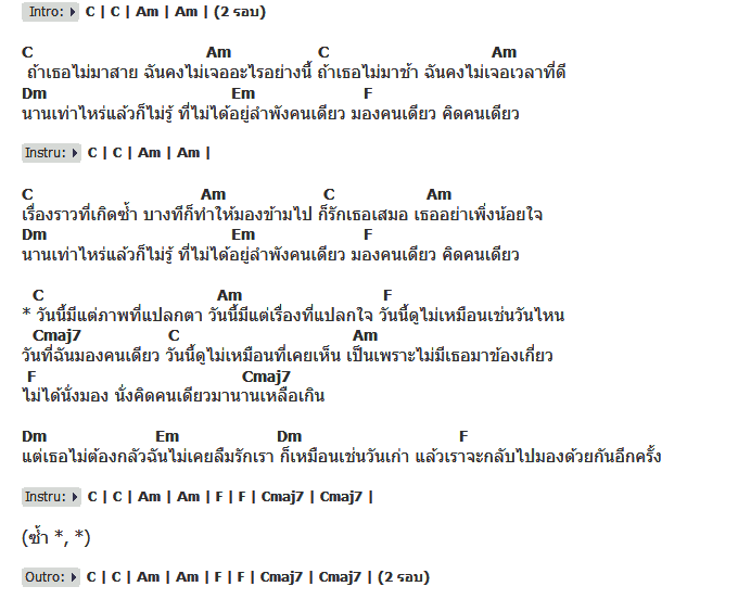 คอร์ดเพลง เนื้อเพลง วันที่ฉันมองคนเดียว, คอร์ดเพลง วันที่ฉันมองคนเดียว ของ Blissonic, คอร์ดเพลงของ Blissonic, เนื้อร้อง วันที่ฉันมองคนเดียว Blissonic, วันที่ฉันมองคนเดียว คอร์ดง่าย ๆ, คอร์ด วันที่ฉันมองคนเดียว ต้นฉบับ