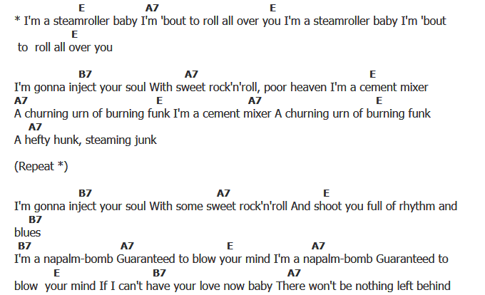 คอร์ดเพลง เนื้อเพลง Streamroller Blues, คอร์ดเพลง Streamroller Blues ของ Elvis presley, คอร์ดเพลงของ Elvis presley, เนื้อร้อง Streamroller Blues Elvis presley, Streamroller Blues คอร์ดง่าย ๆ, คอร์ด Streamroller Blues ต้นฉบับ