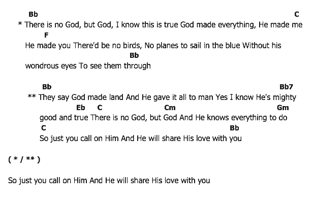 คอร์ดเพลง เนื้อเพลง There Is No God But God, คอร์ดเพลง There Is No God But God ของ Elvis presley, คอร์ดเพลงของ Elvis presley, เนื้อร้อง There Is No God But God Elvis presley, There Is No God But God คอร์ดง่าย ๆ, คอร์ด There Is No God But God ต้นฉบับ