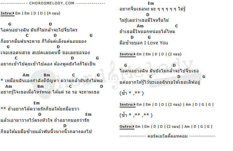 คอร์ดเพลง เนื้อเพลง มือซ้าย I LOVE YOU, คอร์ดเพลง มือซ้าย I LOVE YOU ของ สังขยาพาเพลิน, คอร์ดเพลงของ สังขยาพาเพลิน, เนื้อร้อง มือซ้าย I LOVE YOU สังขยาพาเพลิน, มือซ้าย I LOVE YOU คอร์ดง่าย ๆ, คอร์ด มือซ้าย I LOVE YOU ต้นฉบับ