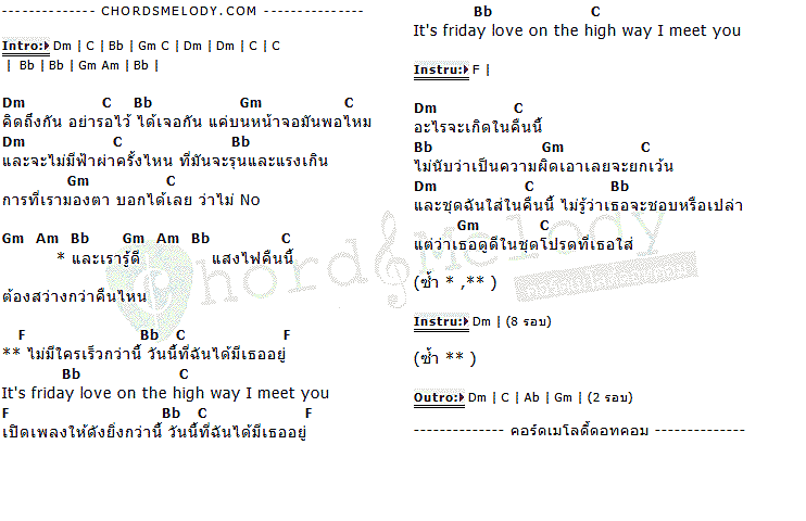 คอร์ดเพลง เนื้อเพลง ซิ่ง (Friday On The High Way), คอร์ดเพลง ซิ่ง (Friday On The High Way) ของ Polycat, คอร์ดเพลงของ Polycat, เนื้อร้อง ซิ่ง (Friday On The High Way) Polycat, ซิ่ง (Friday On The High Way) คอร์ดง่าย ๆ, คอร์ด ซิ่ง (Friday On The High Way) ต้นฉบับ