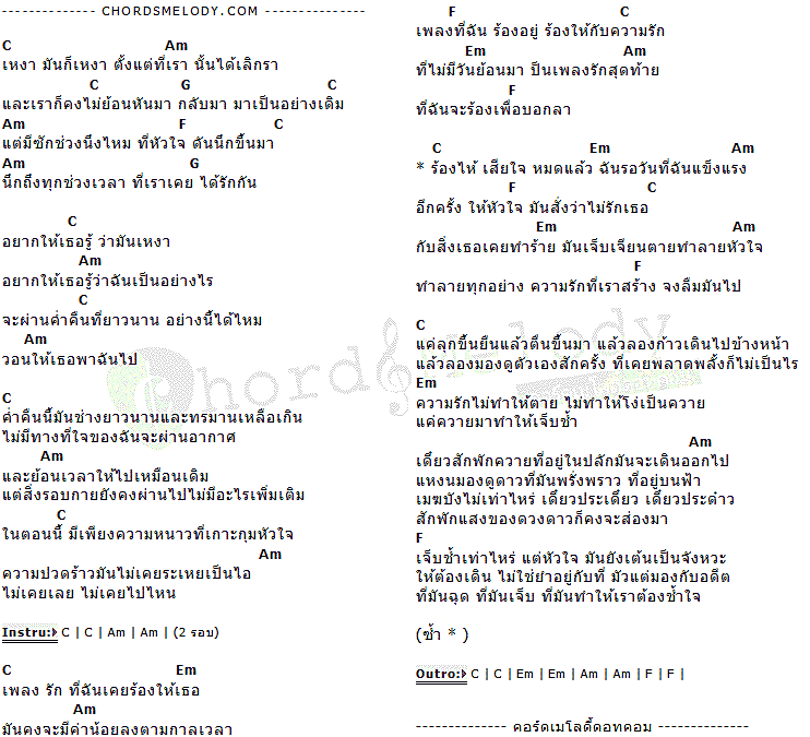 คอร์ดเพลง เนื้อเพลง เพลงนี้ไม่มีท่อนจำ, คอร์ดเพลง เพลงนี้ไม่มีท่อนจำ ของ Lone Boy (โล้นบอย), คอร์ดเพลงของ Lone Boy (โล้นบอย), เนื้อร้อง เพลงนี้ไม่มีท่อนจำ Lone Boy (โล้นบอย), เพลงนี้ไม่มีท่อนจำ คอร์ดง่าย ๆ, คอร์ด เพลงนี้ไม่มีท่อนจำ ต้นฉบับ