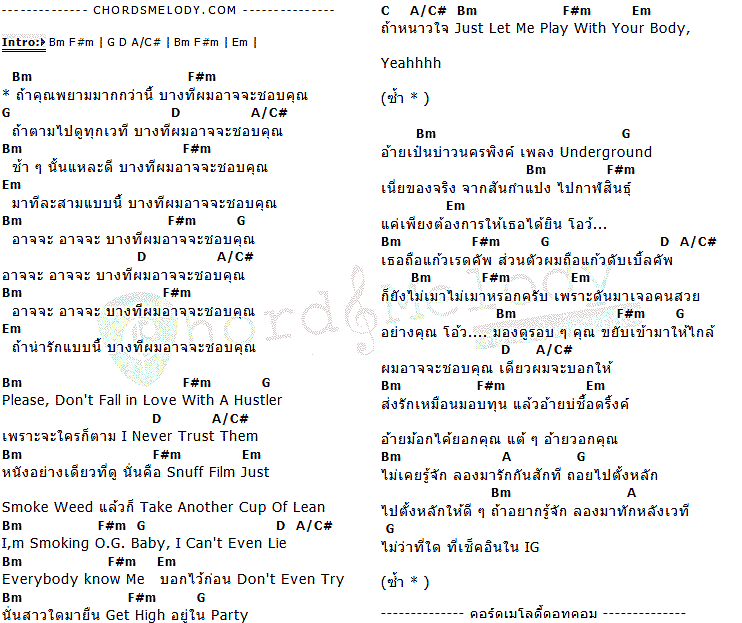 คอร์ดเพลง เนื้อเพลง อาจจะ, คอร์ดเพลง อาจจะ ของ ILLSLICK, คอร์ดเพลงของ ILLSLICK, เนื้อร้อง อาจจะ ILLSLICK, อาจจะ คอร์ดง่าย ๆ, คอร์ด อาจจะ ต้นฉบับ