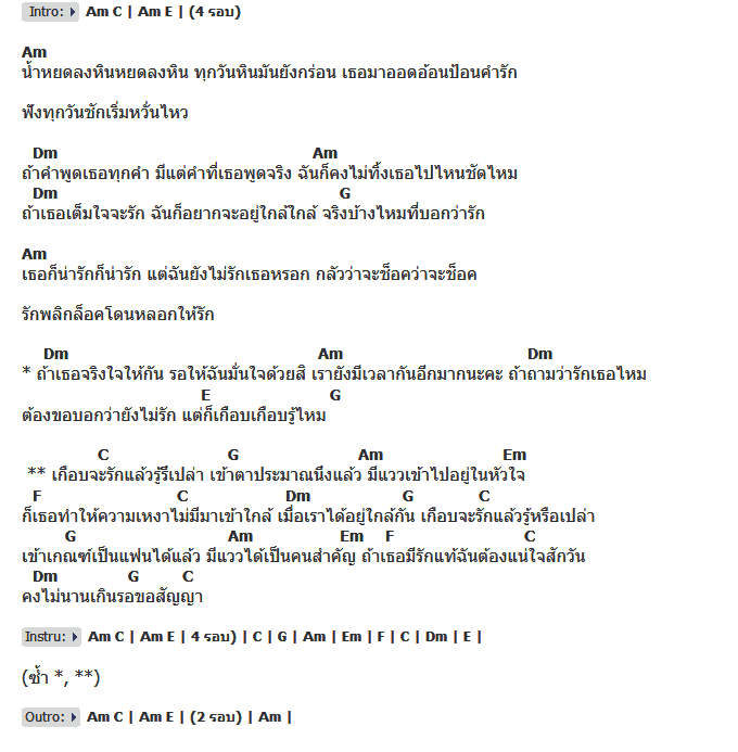 คอร์ดเพลง เนื้อเพลง เกือบจะรักแล้วรู้หรือเปล่า, คอร์ดเพลง เกือบจะรักแล้วรู้หรือเปล่า ของ เอิร์น เดอะสตาร์, คอร์ดเพลงของ เอิร์น เดอะสตาร์, เนื้อร้อง เกือบจะรักแล้วรู้หรือเปล่า เอิร์น เดอะสตาร์, เกือบจะรักแล้วรู้หรือเปล่า คอร์ดง่าย ๆ, คอร์ด เกือบจะรักแล้วรู้หรือเปล่า ต้นฉบับ