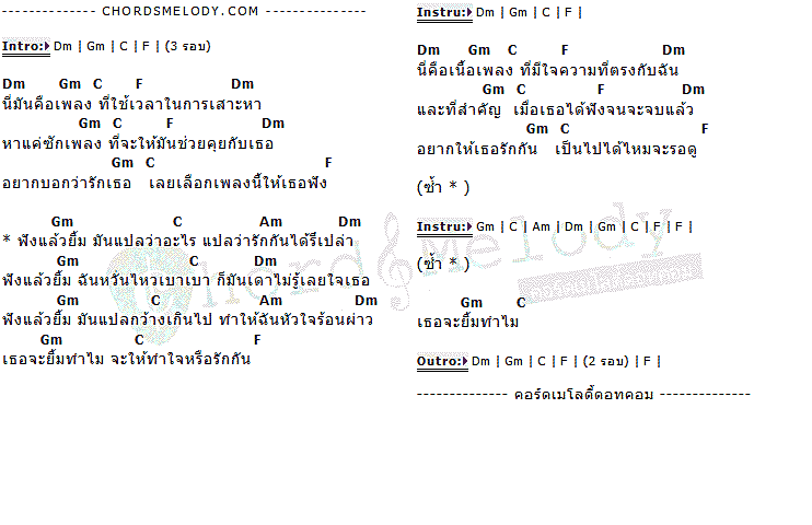 คอร์ดเพลง เนื้อเพลง ฟังแล้วยิ้ม, คอร์ดเพลง ฟังแล้วยิ้ม ของ ASOG, คอร์ดเพลงของ ASOG, เนื้อร้อง ฟังแล้วยิ้ม ASOG, ฟังแล้วยิ้ม คอร์ดง่าย ๆ, คอร์ด ฟังแล้วยิ้ม ต้นฉบับ