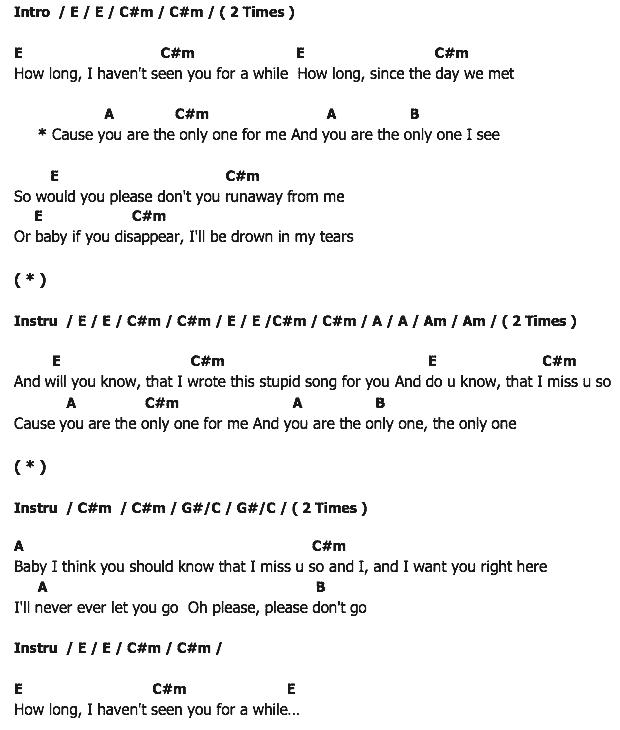 คอร์ดเพลง เนื้อเพลง How Long, คอร์ดเพลง How Long ของ Jelly Rocket, คอร์ดเพลงของ Jelly Rocket, เนื้อร้อง How Long Jelly Rocket, How Long คอร์ดง่าย ๆ, คอร์ด How Long ต้นฉบับ
