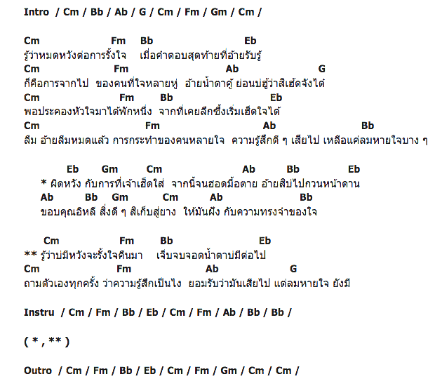 คอร์ดเพลง เนื้อเพลง สิ่งที่เหลือคือลมหายใจ สิ่งที่เสียไปคือความรู้สึก, คอร์ดเพลง สิ่งที่เหลือคือลมหายใจ สิ่งที่เสียไปคือความรู้สึก ของ สดนำชัย อินธิวงศ์, คอร์ดเพลงของ สดนำชัย อินธิวงศ์, เนื้อร้อง สิ่งที่เหลือคือลมหายใจ สิ่งที่เสียไปคือความรู้สึก สดนำชัย อินธิวงศ์, สิ่งที่เหลือคือลมหายใจ สิ่งที่เสียไปคือความรู้สึก คอร์ดง่าย ๆ, คอร์ด สิ่งที่เหลือคือลมหายใจ สิ่งที่เสียไปคือความรู้สึก ต้นฉบับ