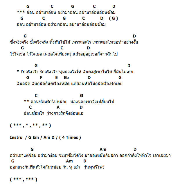 คอร์ดเพลง เนื้อเพลง อ่อนซ้อม, คอร์ดเพลง อ่อนซ้อม ของ ต้า Paradox Feat.The SuperGlasses Ska Ensemble, คอร์ดเพลงของ ต้า Paradox Feat.The SuperGlasses Ska Ensemble, เนื้อร้อง อ่อนซ้อม ต้า Paradox Feat.The SuperGlasses Ska Ensemble, อ่อนซ้อม คอร์ดง่าย ๆ, คอร์ด อ่อนซ้อม ต้นฉบับ