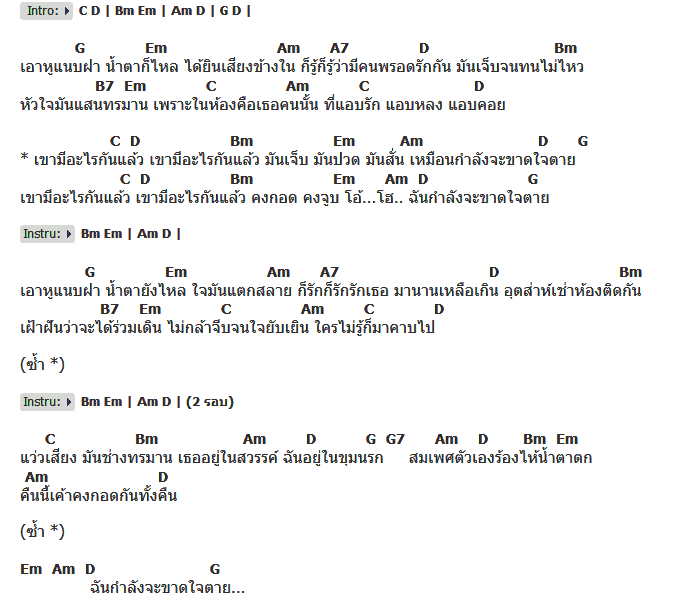 คอร์ดเพลง เนื้อเพลง เอาหูแนบฝา, คอร์ดเพลง เอาหูแนบฝา ของ ต้อย หมวกแดง อาร์ สยาม, คอร์ดเพลงของ ต้อย หมวกแดง อาร์ สยาม, เนื้อร้อง เอาหูแนบฝา ต้อย หมวกแดง อาร์ สยาม, เอาหูแนบฝา คอร์ดง่าย ๆ, คอร์ด เอาหูแนบฝา ต้นฉบับ