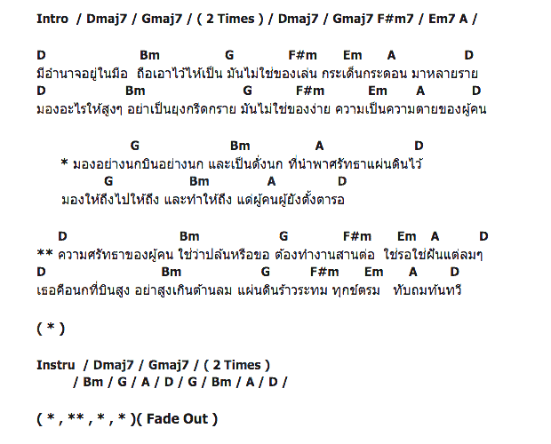 คอร์ดเพลง เนื้อเพลง มองอย่างนก, คอร์ดเพลง มองอย่างนก ของ มาลีฮวนน่า, คอร์ดเพลงของ มาลีฮวนน่า, เนื้อร้อง มองอย่างนก มาลีฮวนน่า, มองอย่างนก คอร์ดง่าย ๆ, คอร์ด มองอย่างนก ต้นฉบับ