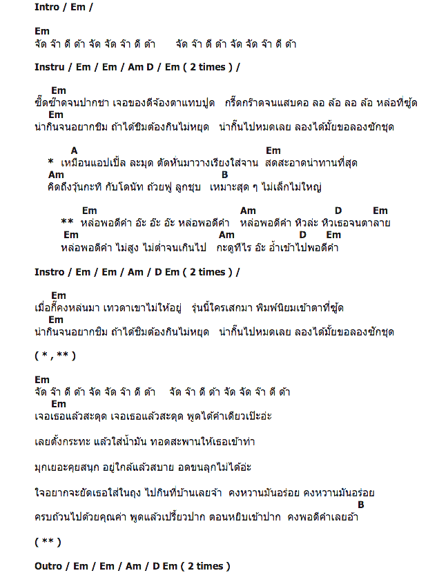 คอร์ดเพลง เนื้อเพลง หล่อพอดีคำ, คอร์ดเพลง หล่อพอดีคำ ของ บลูเบอร์รี่ อาร์สยาม, คอร์ดเพลงของ บลูเบอร์รี่ อาร์สยาม, เนื้อร้อง หล่อพอดีคำ บลูเบอร์รี่ อาร์สยาม, หล่อพอดีคำ คอร์ดง่าย ๆ, คอร์ด หล่อพอดีคำ ต้นฉบับ
