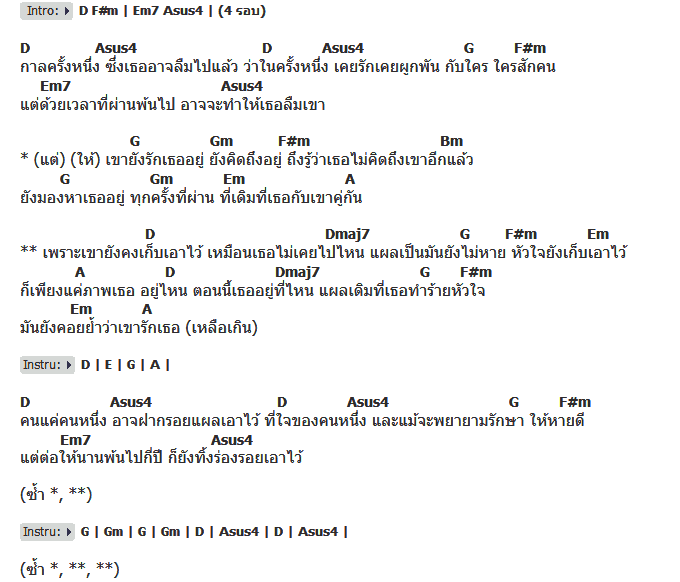 คอร์ดเพลง เนื้อเพลง แผลเป็น, คอร์ดเพลง แผลเป็น ของ อะตอม ชนกันต์, คอร์ดเพลงของ อะตอม ชนกันต์, เนื้อร้อง แผลเป็น อะตอม ชนกันต์, แผลเป็น คอร์ดง่าย ๆ, คอร์ด แผลเป็น ต้นฉบับ
