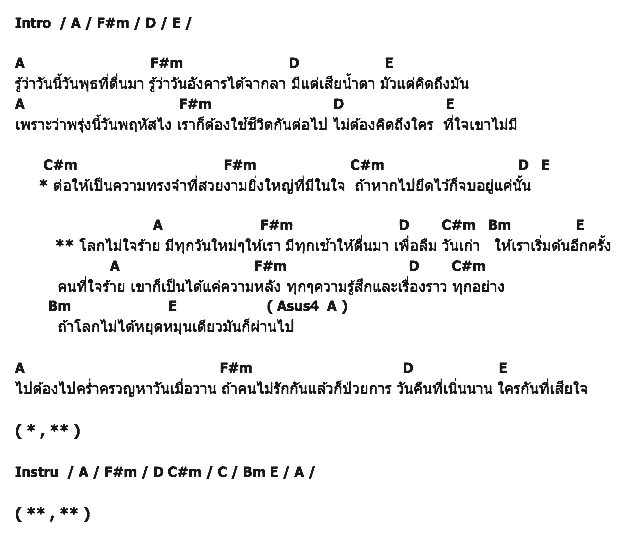 คอร์ดเพลง เนื้อเพลง โลกไม่ใจร้าย, คอร์ดเพลง โลกไม่ใจร้าย ของ Mrs.Slave, คอร์ดเพลงของ Mrs.Slave, เนื้อร้อง โลกไม่ใจร้าย Mrs.Slave, โลกไม่ใจร้าย คอร์ดง่าย ๆ, คอร์ด โลกไม่ใจร้าย ต้นฉบับ